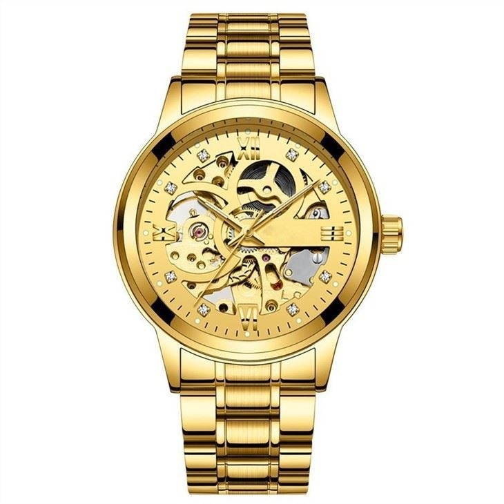 Het uiterst dunne van de het Skeletsport van het Skelethorloge van het het Horlogeskelet Uitstekende Horloge