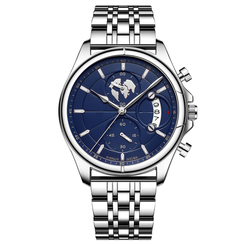 Van het de Riemhorloge van de sportstijl de Roestvrije Polshorloges van het de Wijzerplaatkwarts Grote voor Mensen