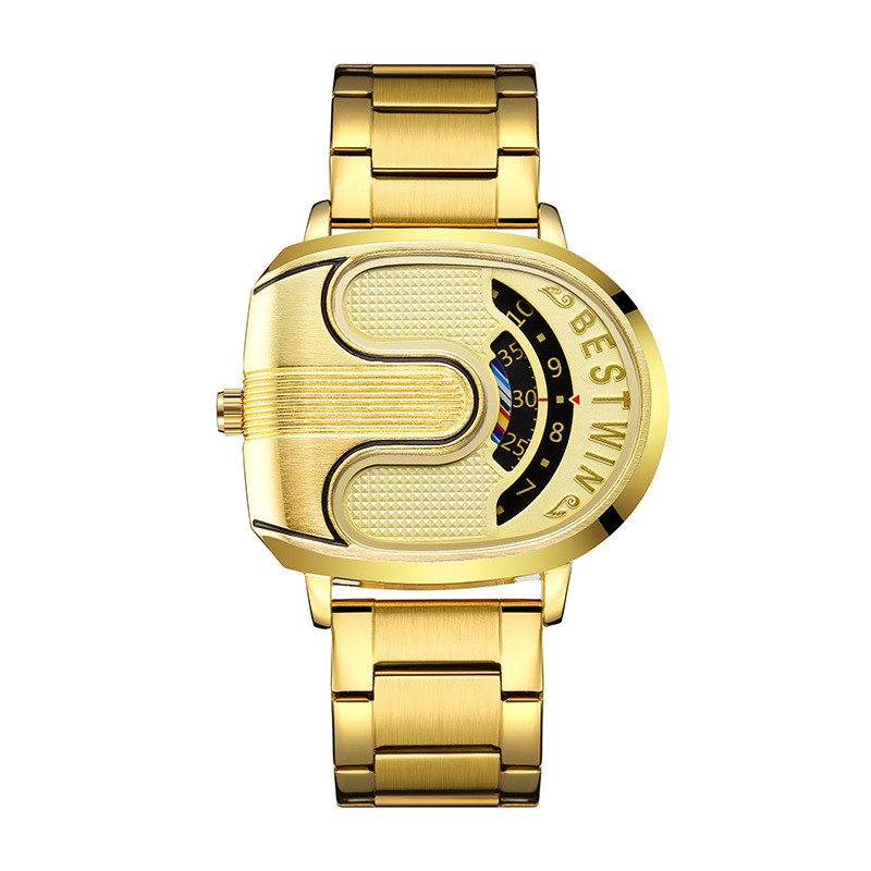 Kleuren Dial roestvrijstalen horloge met kwartsbewegingstechnologie