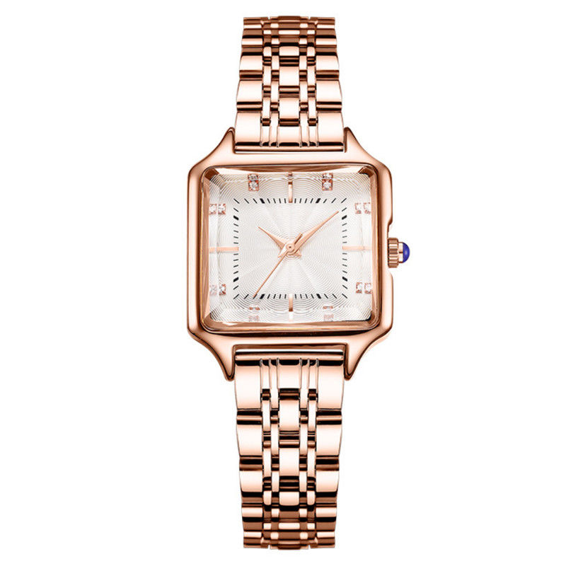 Spiraalvormige Kroon Uitstekend Waterdicht Diamond Quartz Watch 3ATM
