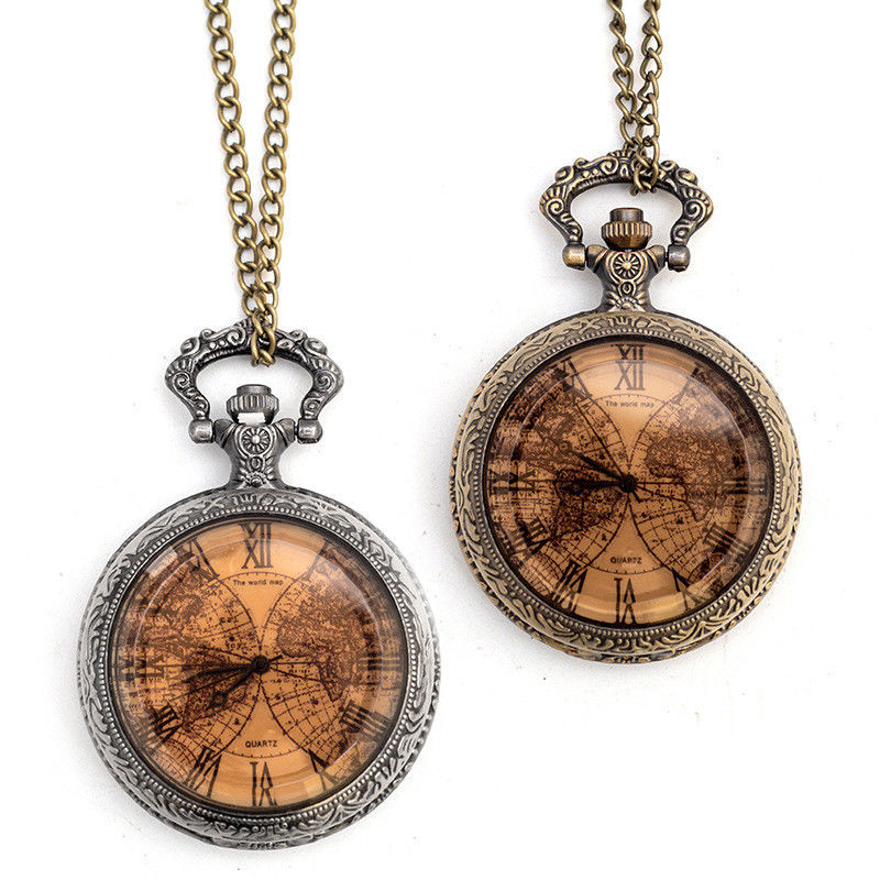 Retro Uitstekende Kwarts Movt van de Zakhorlogeklok met 0.8m Ketting