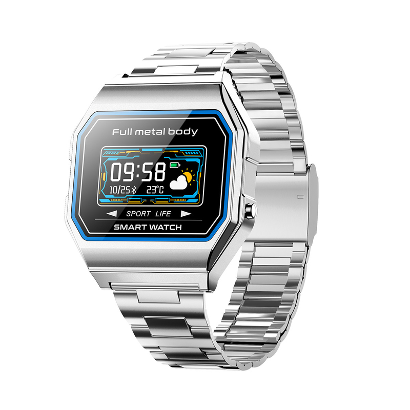 Kiest het Digitale Horloge Vierkante 0.96inch van de Mensen van de metaalband Aanrakings Analoog-numerieke Horloges uit